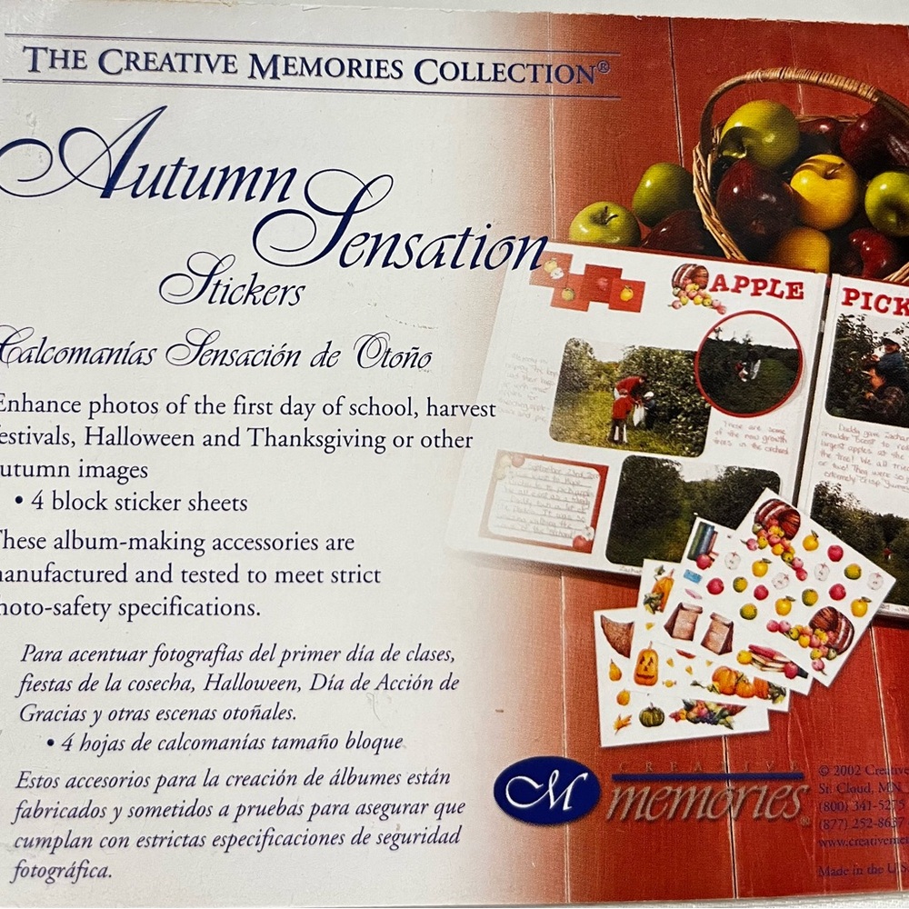 Creative Memories Autumn Sensation Sticker Set